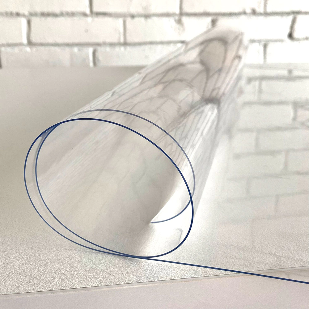 Скатерть Гибкое стекло 0,8 мм 180х100 см прозрачная