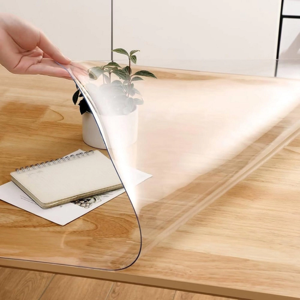 Скатерть Гибкое стекло 0,8 мм 180х100 см прозрачная