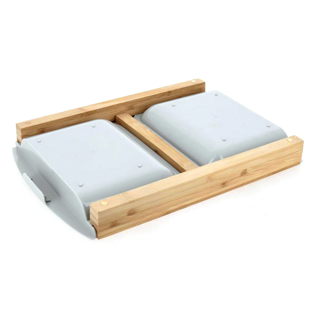 Доска разделочная с лотками TalleR Wood 38,5х25х4 см бамбук/пластик