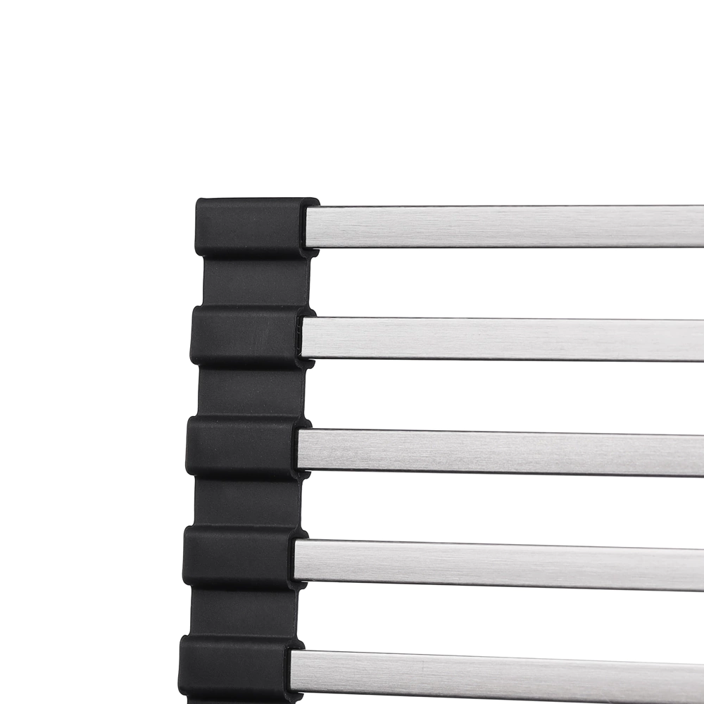 Ролл-мат складной для сушки посуды KITRO черный