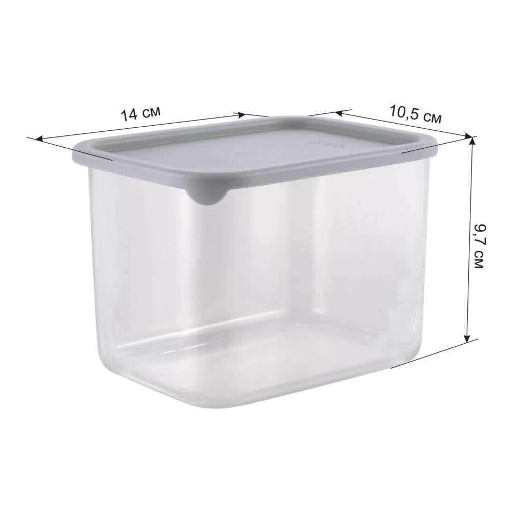 Банка для сыпучих продуктов 1 л Маус пластик Sugar&Spice