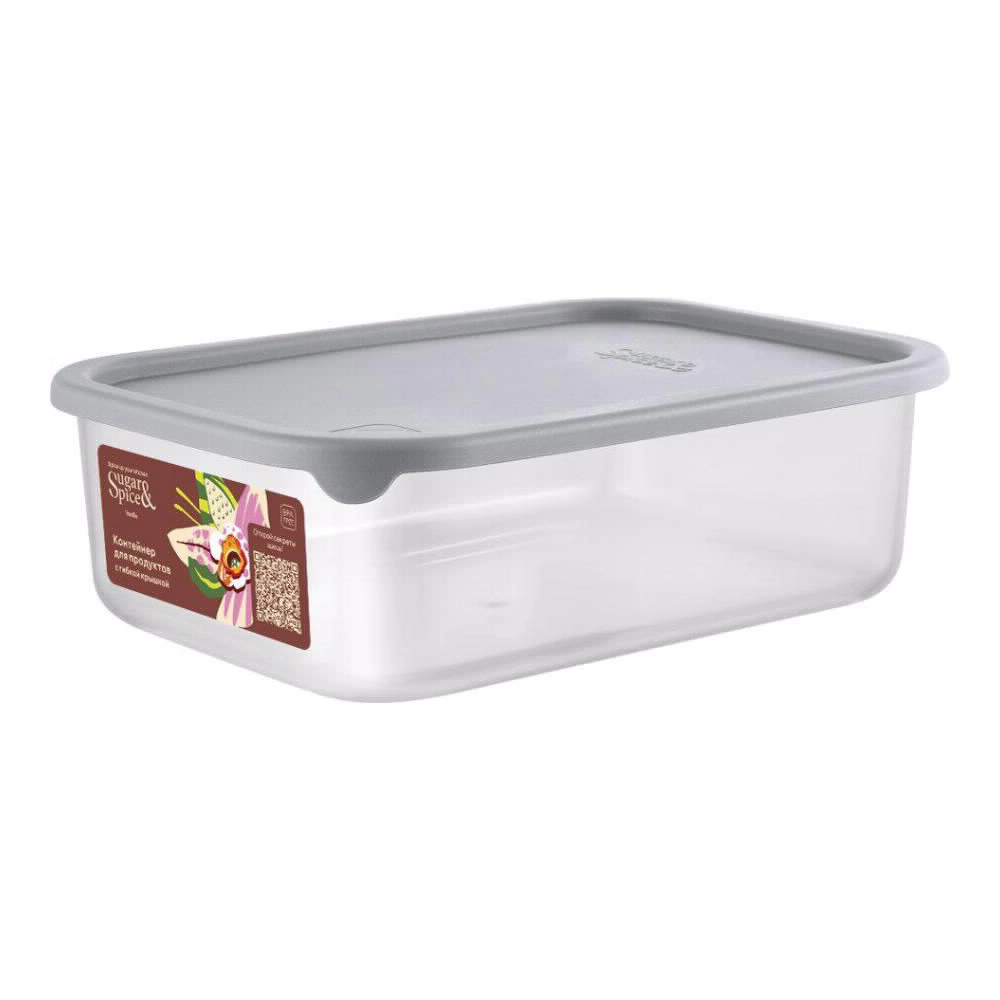 Контейнер для продуктов негерметичный 1 л Маус пластик Sugar&Spice