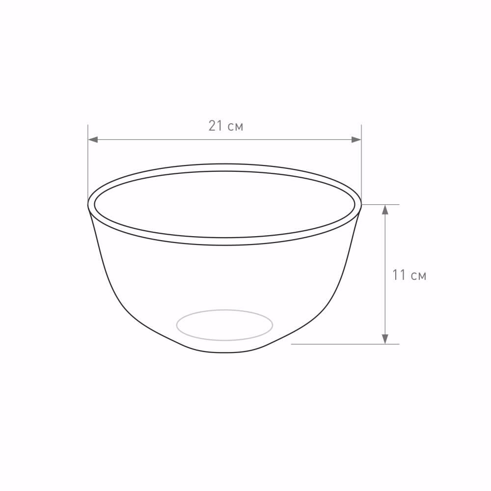 Миска жаропрочная закаленное стекло 2,3 л PYREX