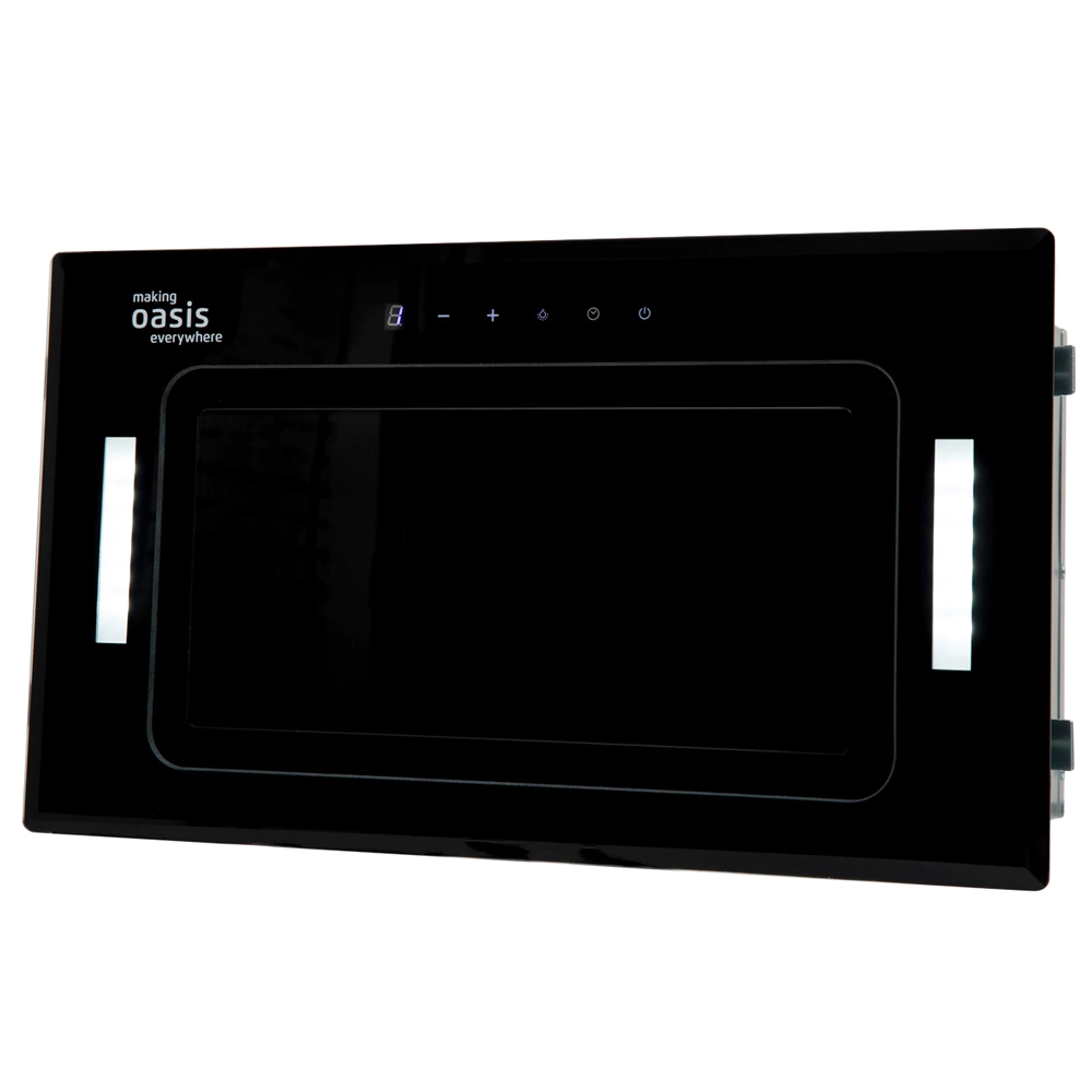 Вытяжка встраиваемая Oasis UL-52BG 60 см 1050 м3/ч черное стекло