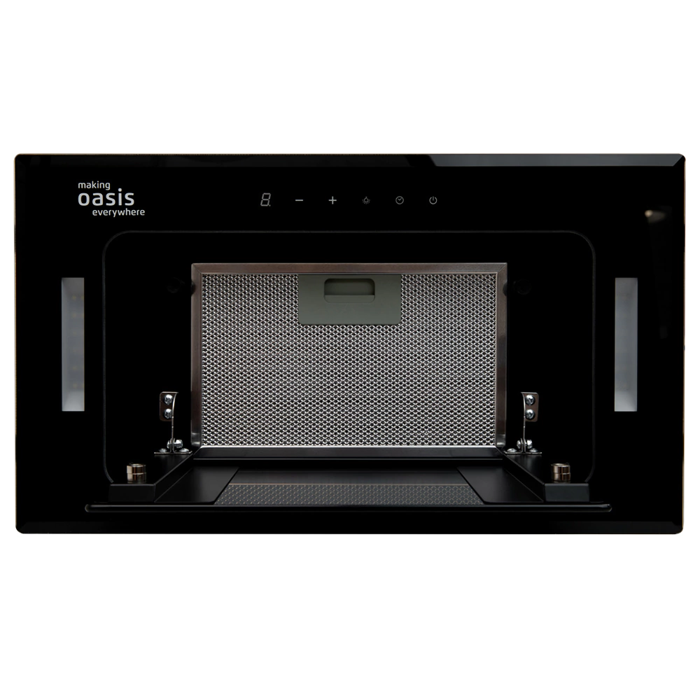 Вытяжка встраиваемая Oasis UL-52BG 60 см 1050 м3/ч черное стекло