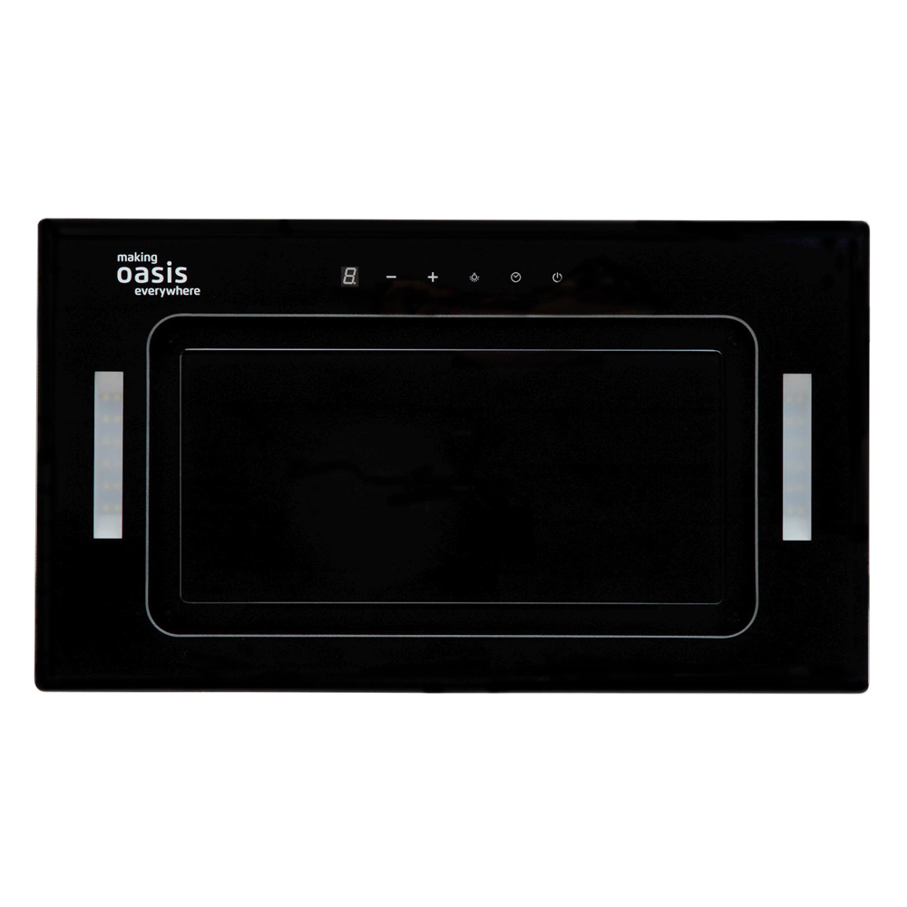 Вытяжка встраиваемая Oasis UL-52BG 60 см 1050 м3/ч черное стекло