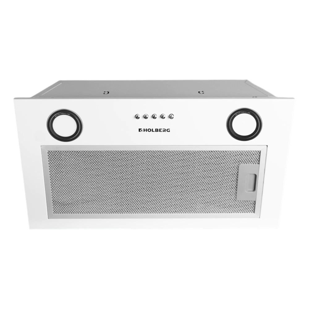 Вытяжка полновстраиваемая белая 60 см HOLBERG Bin 600W 750 м3/ч