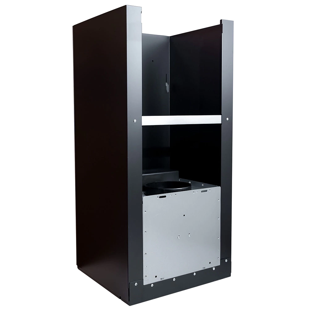 Вытяжка пристенная черная 40 см HOLBERG Cube 40NTBL HP 900 м3/ч