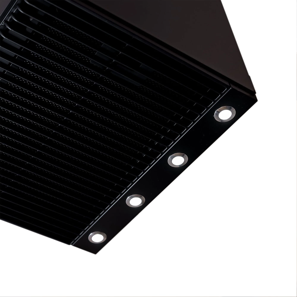 Вытяжка пристенная черная 40 см HOLBERG Cube 40NTBL HP 900 м3/ч