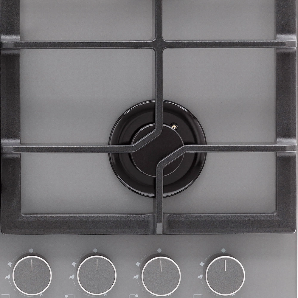 Газовая варочная поверхность серая 60 см KRONA MYSTERIUM gh 60 GR