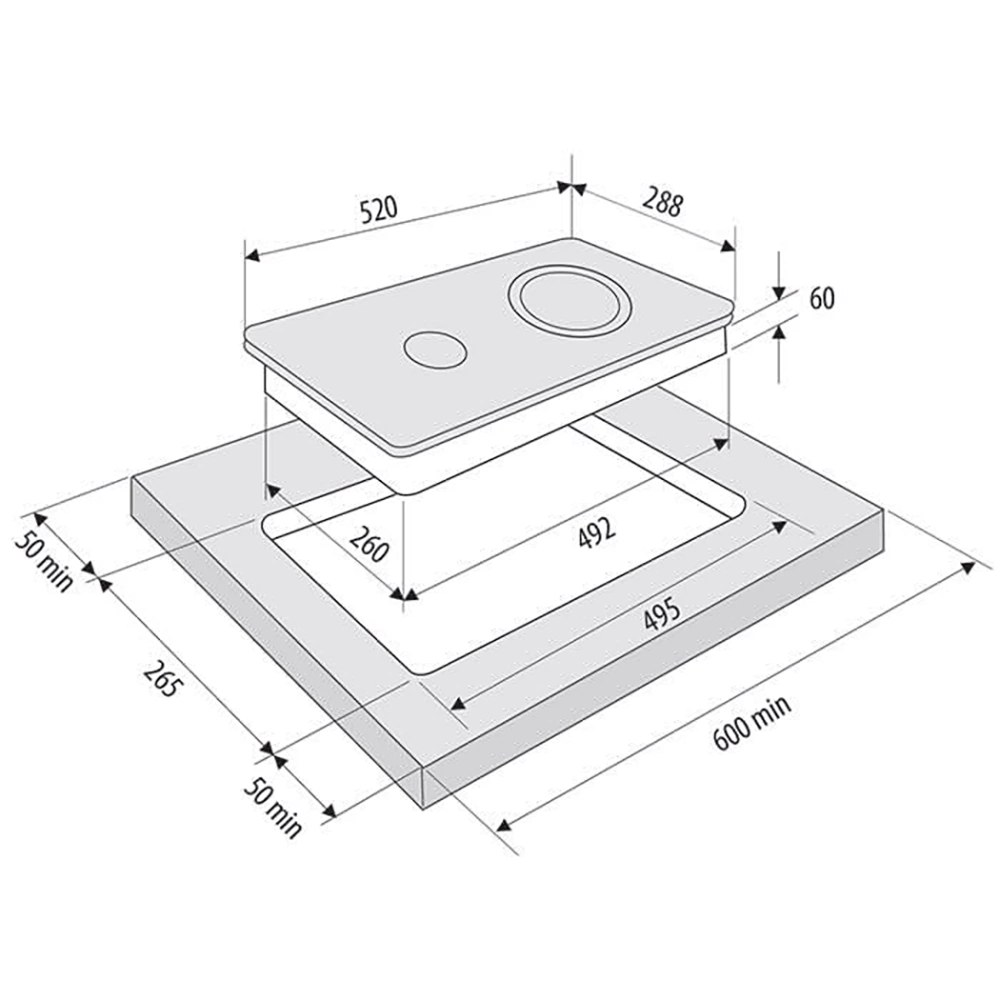 Электрическая варочная поверхность черная 30 см KRONA ORSA 30 BL