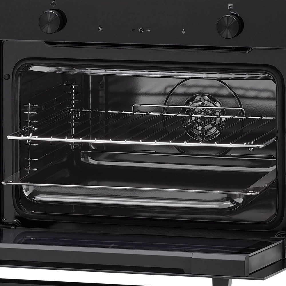 Духовой шкаф электрический черый 45 см KRONA PARABEL 45H BL/BL