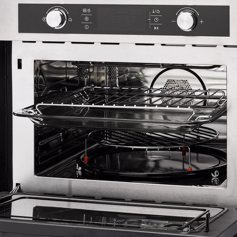 Духовой шкаф электрический черный/нержавеющая сталь 45 см KRONA DUETTO 60 IX