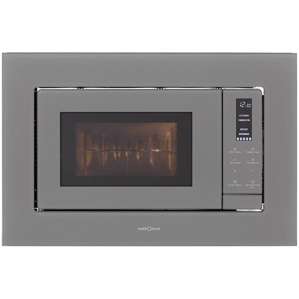 Микроволновая печь встраиваемая серая KRONA MYSTERIUM mw 60 GR