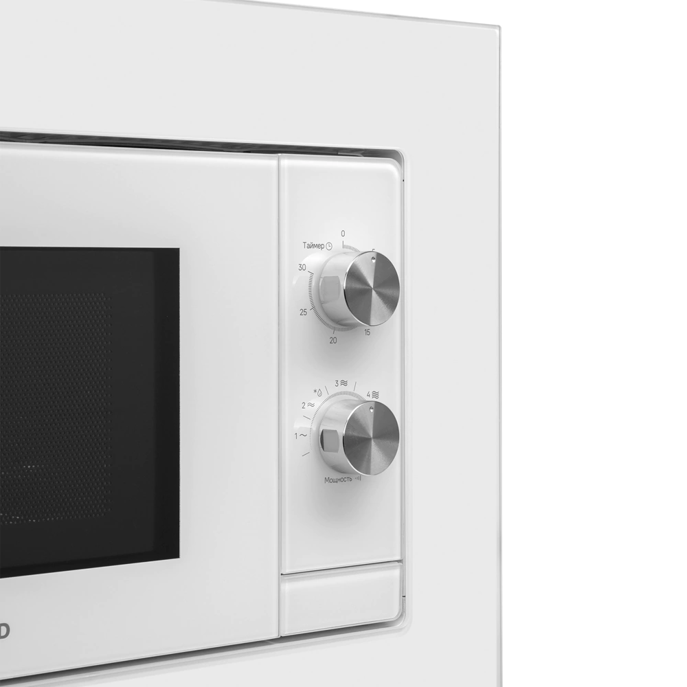 Микроволновая печь встраиваемая белая MAUNFELD JBMO725WH01