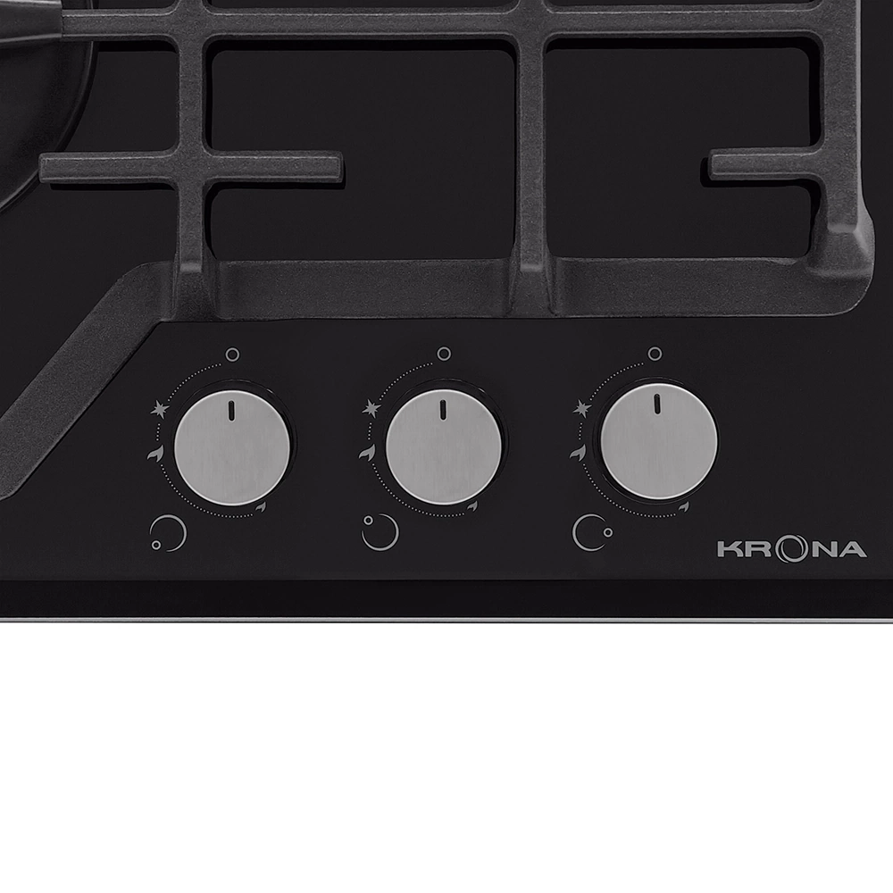 Газовая варочная поверхность черная 45 см KRONA CORNIOLA 45 BL