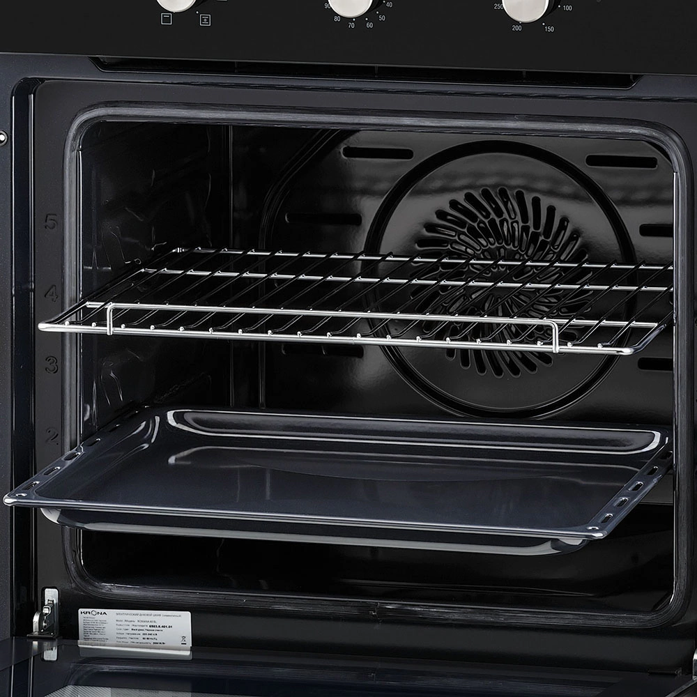 Духовой шкаф электрический черный 60 см KRONA ROMANA 60 BL