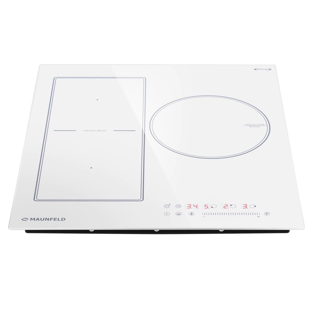 Индукционная варочная панель бел 45 см MAUNFELD CVI453SBWH Inverter