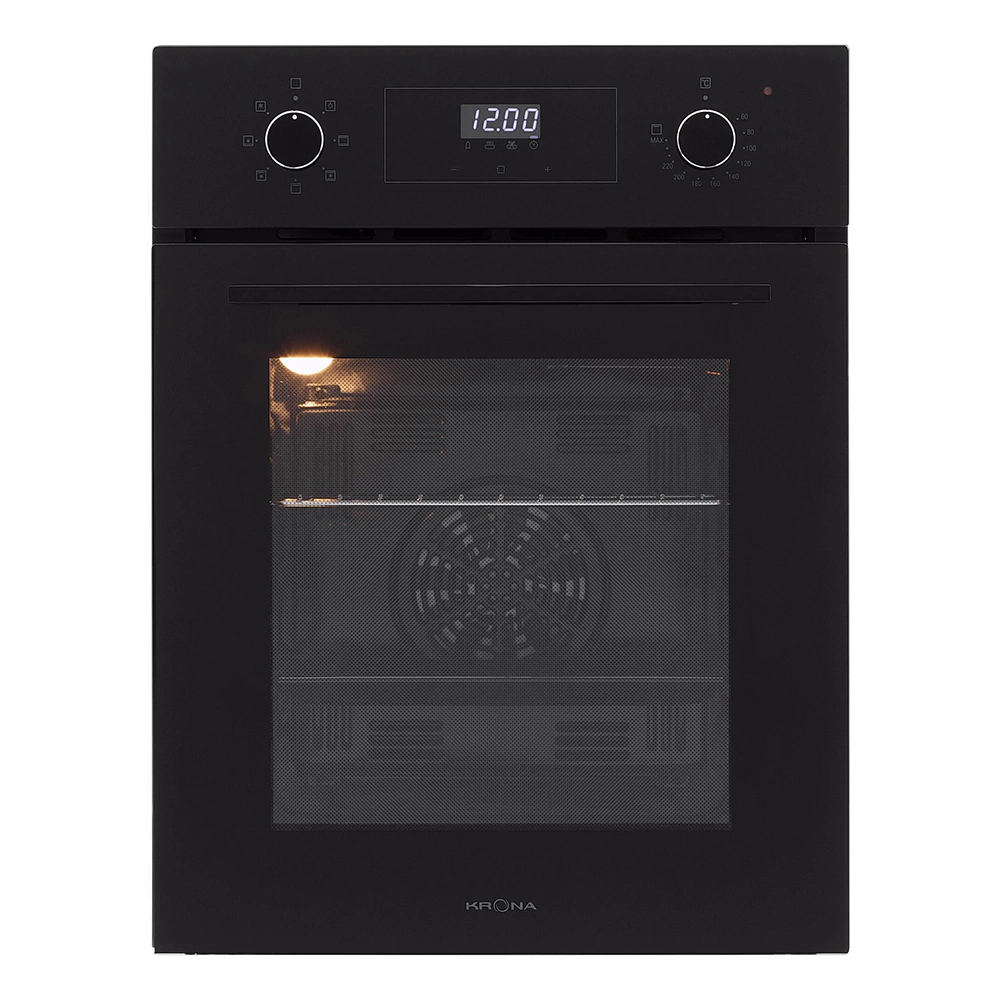 Духовой шкаф электрический черный 45 см KRONA RITUS 45 BL/BL G2