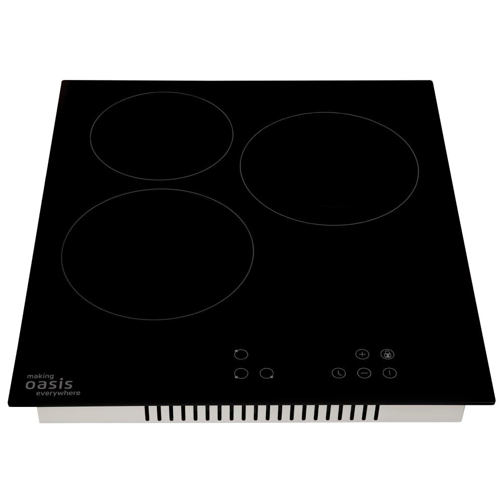 Электрическая варочная панель черная 45 см Oasis P-3SBS