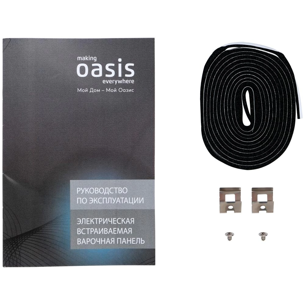 Индукционная варочная панель черная 60 см Oasis P-EBGD