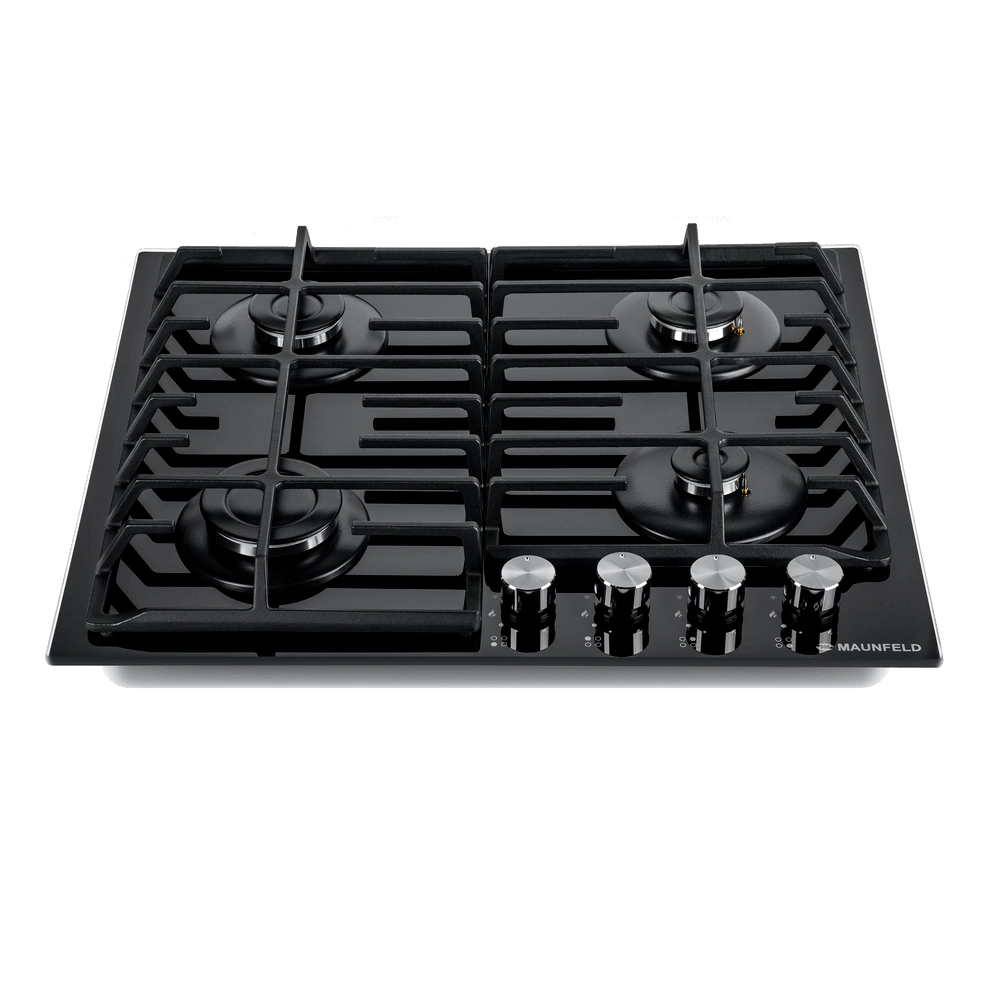 Газовая варочная поверхность черная 60 см MAUNFELD EGHG.64.6CB/G