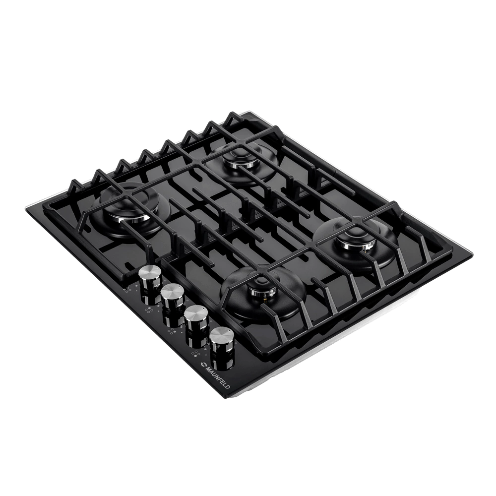 Газовая варочная поверхность черная 60 см MAUNFELD EGHG.64.6CB/G