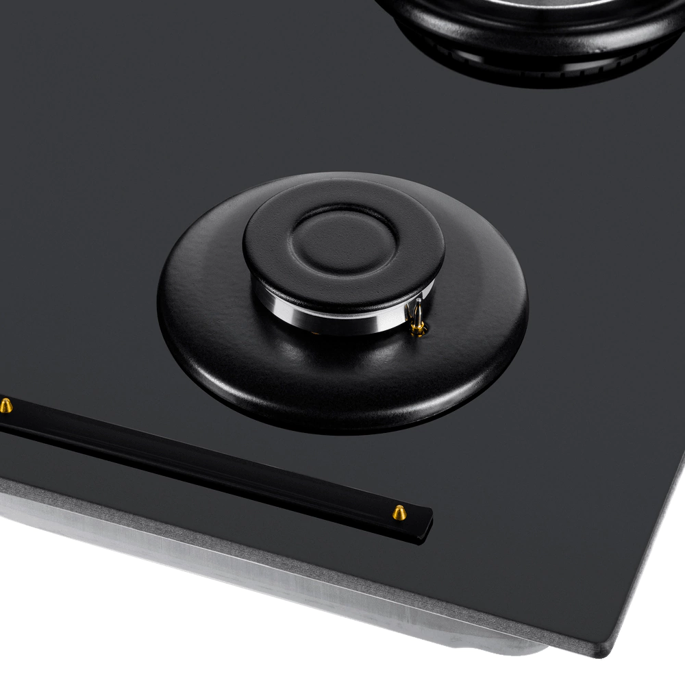 Газовая варочная поверхность черная 60 см MAUNFELD EGHG.64.6CB/G