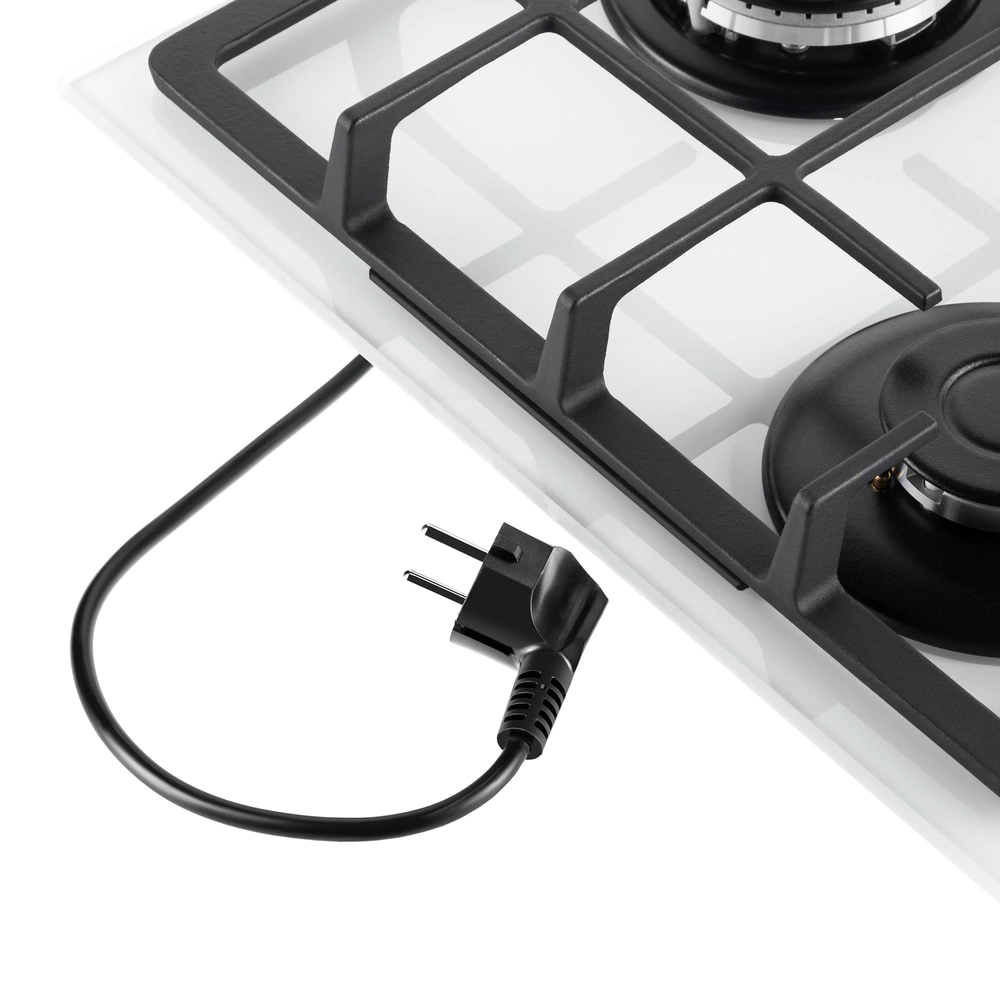 Газовая варочная поверхность белая 45 см MAUNFELD EGHG.43.33CW/G