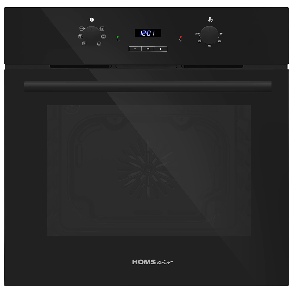 Шкаф духовой электрический черный 60 см HOMSair OEM608BK2