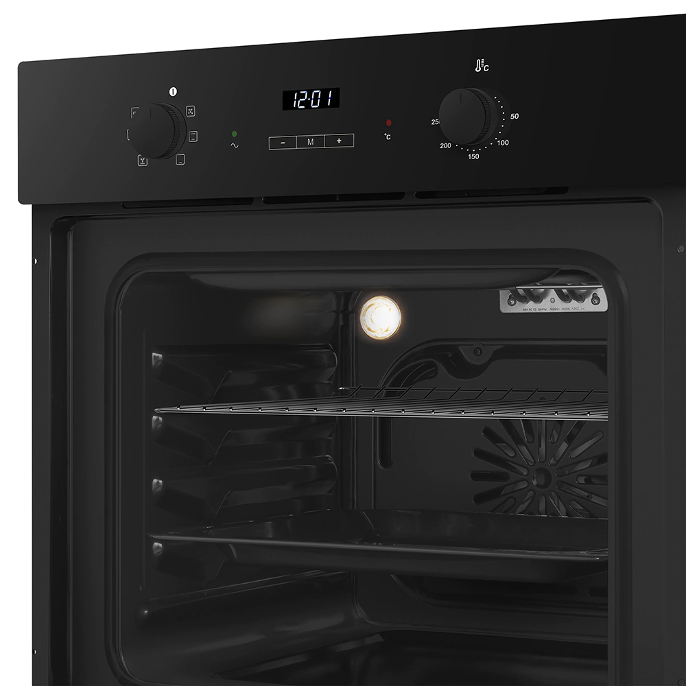 Шкаф духовой электрический черный 60 см HOMSair OEM608BK2