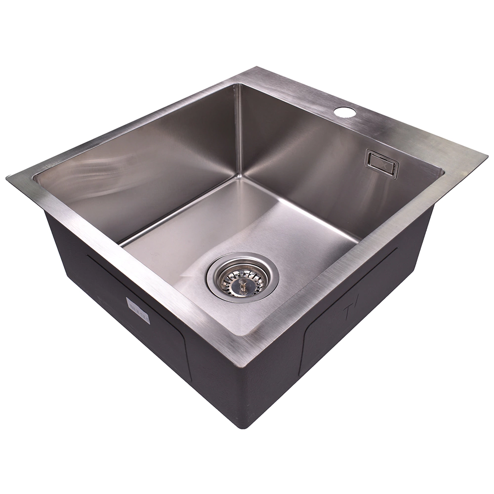 Мойка стальная врезная Ukinox 450х500х1 мм h20 см выпуск 3,5"