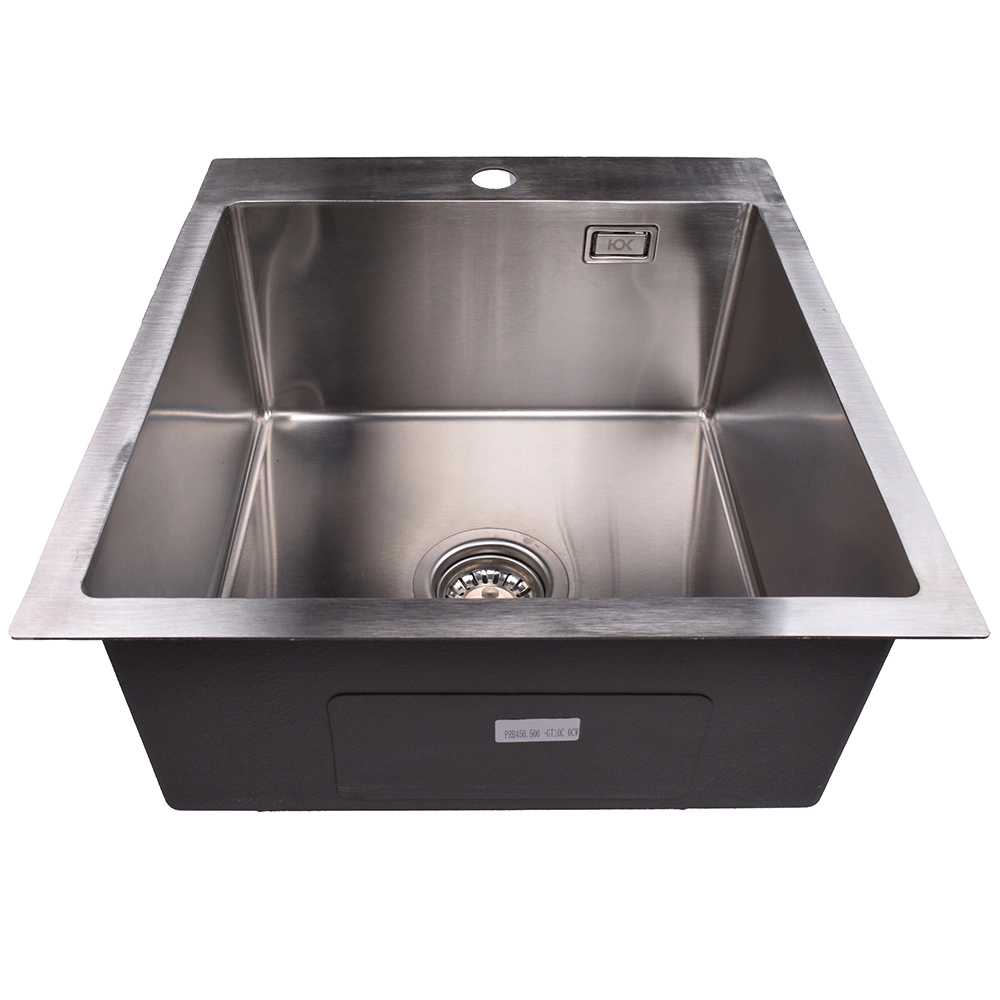 Мойка стальная врезная Ukinox 450х500х1 мм h20 см выпуск 3,5"