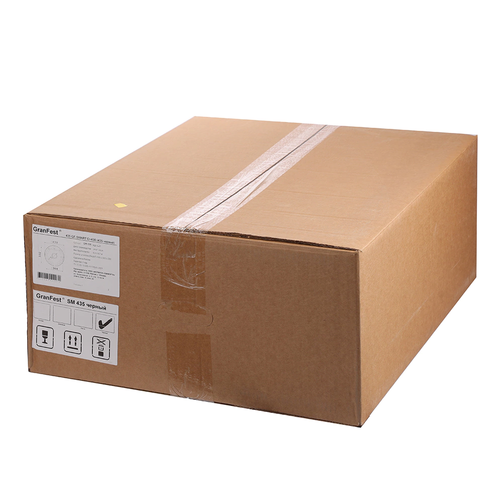 Мойка кухонная из искусственного камня GranFest SMART 435 d435 мм черная