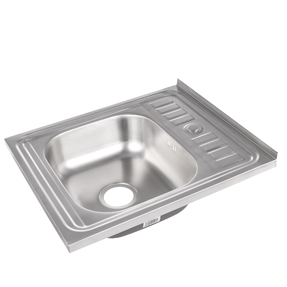 Мойка кухонная стальная сатин 500х600х160 мм KITRO