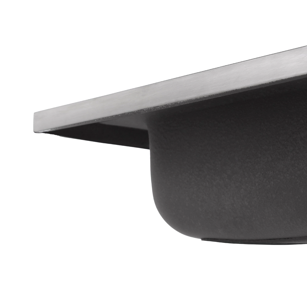 Мойка кухонная стальная сатин 500х600х160 мм KITRO