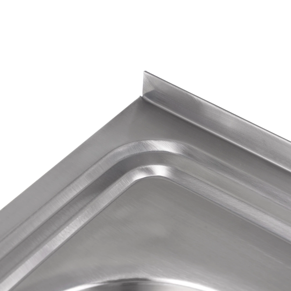 Мойка кухонная стальная сатин 600х600х160 мм KITRO