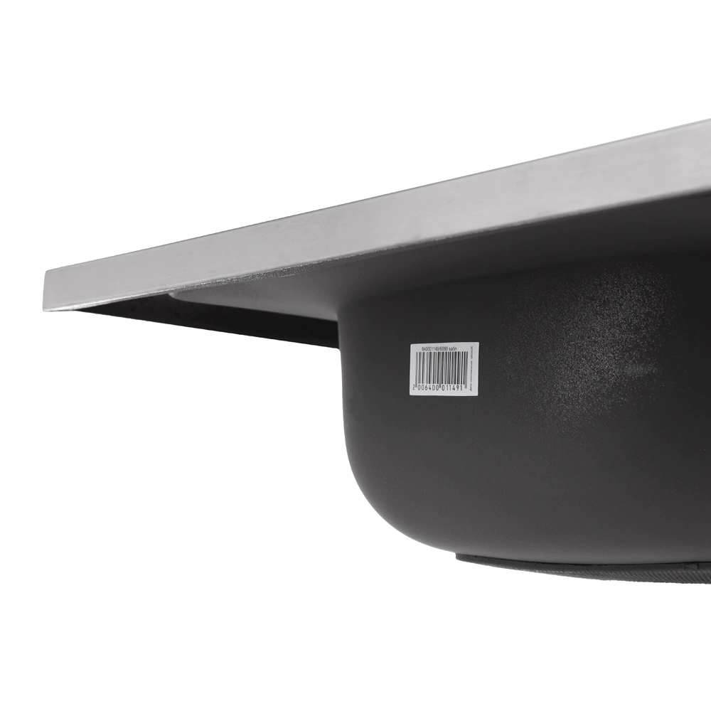 Мойка кухонная стальная сатин 600х600х160 мм KITRO