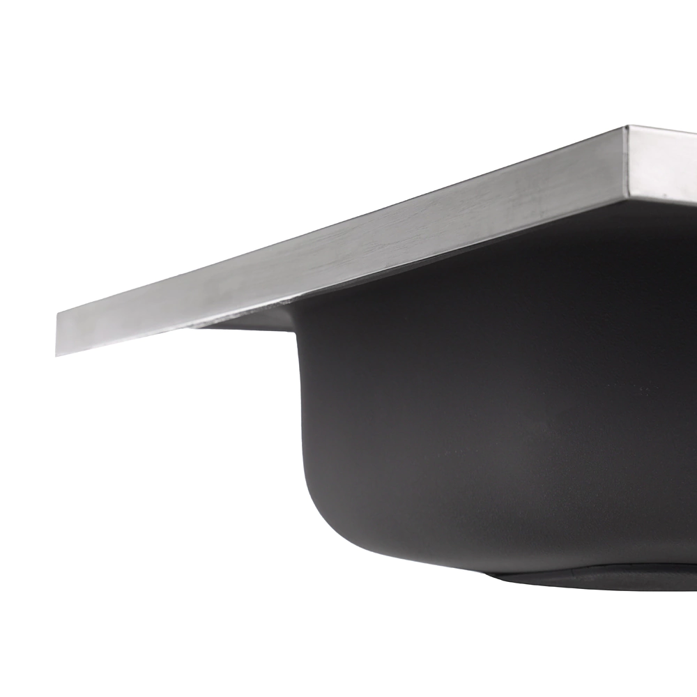 Мойка кухонная стальная сатин 800х600х160 мм KITRO