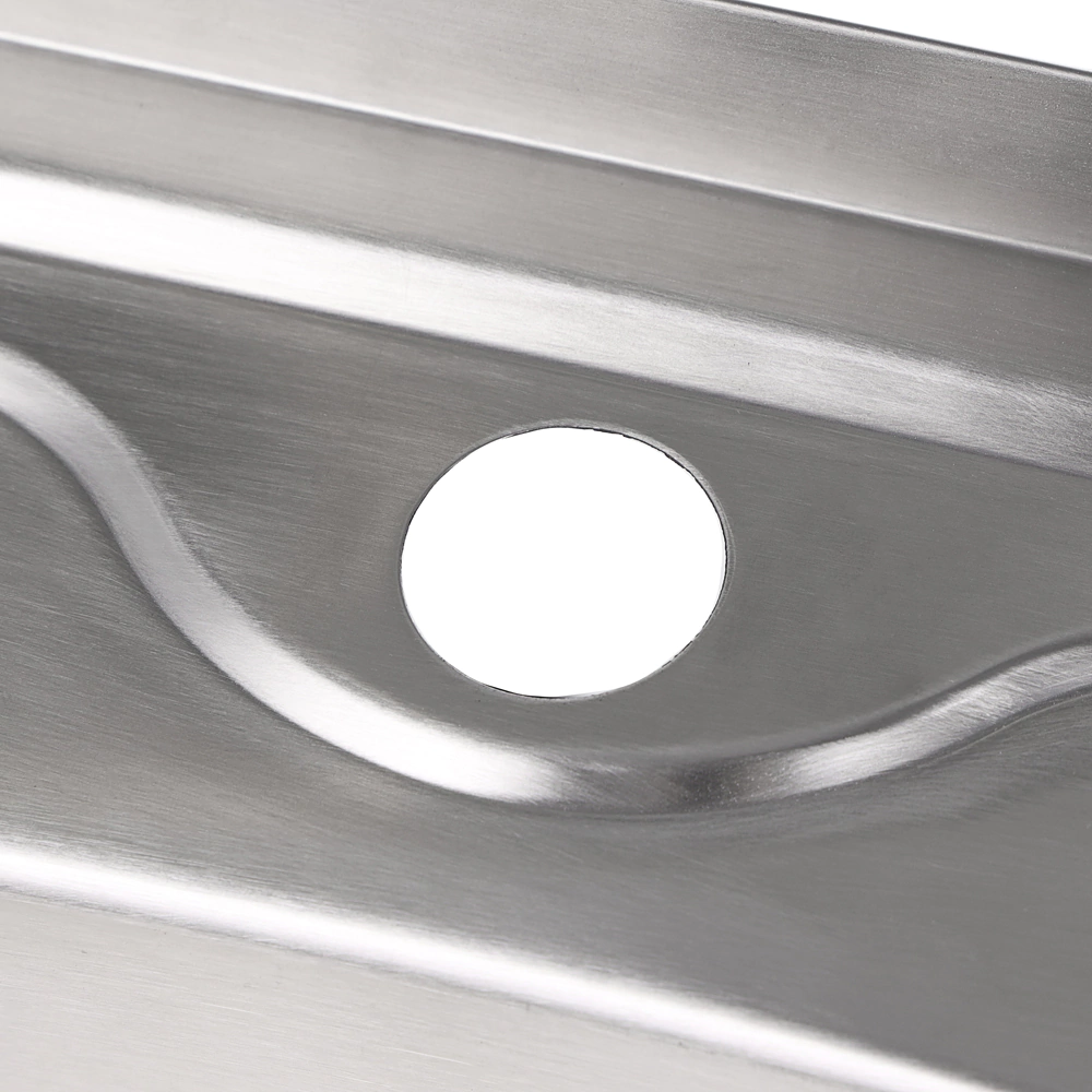 Мойка кухонная стальная сатин 800х600х160 мм KITRO