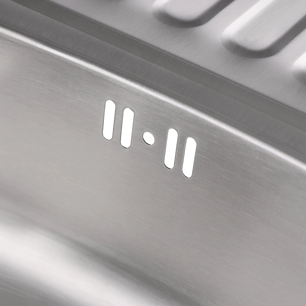 Мойка кухонная стальная сатин 800х600х160 мм KITRO