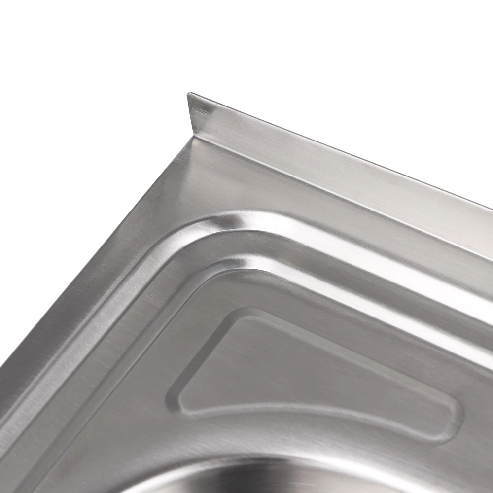 Мойка кухонная стальная сатин 800х600х160 мм KITRO