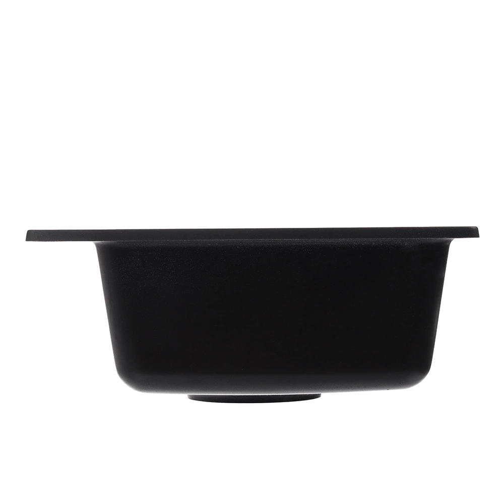 Мойка кухонная из искусственного камня черная 432х432х160 мм GranFest Smart