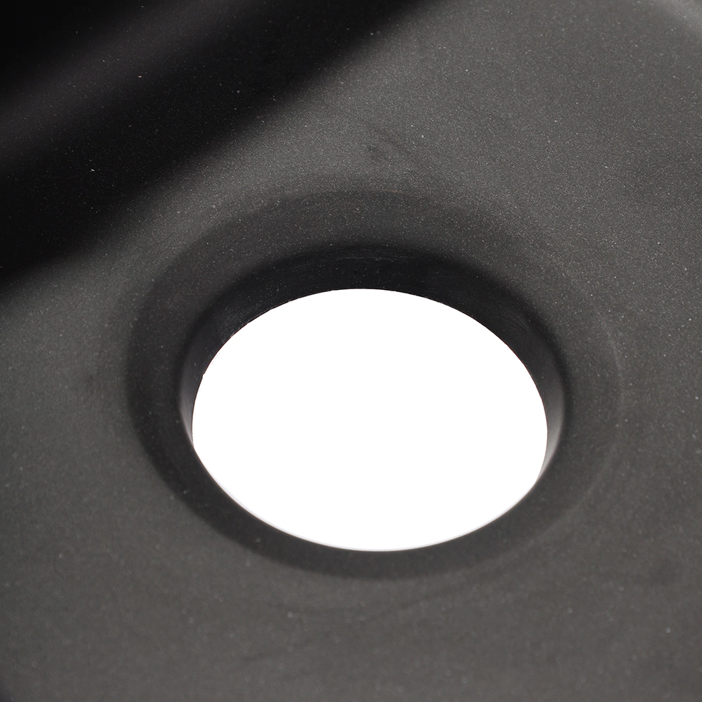 Мойка кухонная из искусственного камня черная 432х432х160 мм GranFest Smart