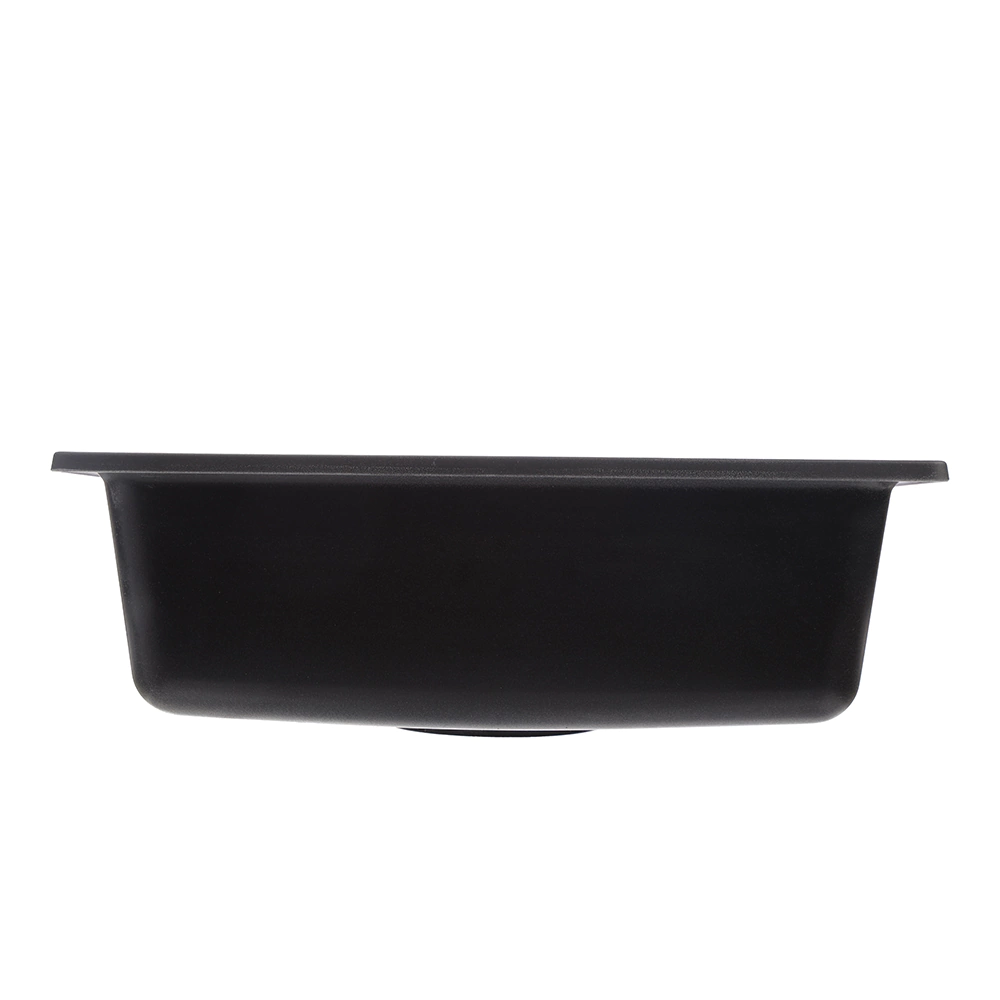 Мойка кухонная из искусственного камня черная 522х430х160 мм GranFest Smart