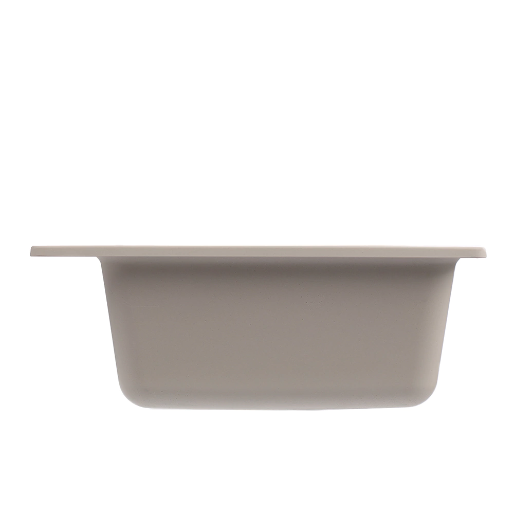 Мойка кухонная из искусственного камня белая 522х430х160 мм GranFest Smart