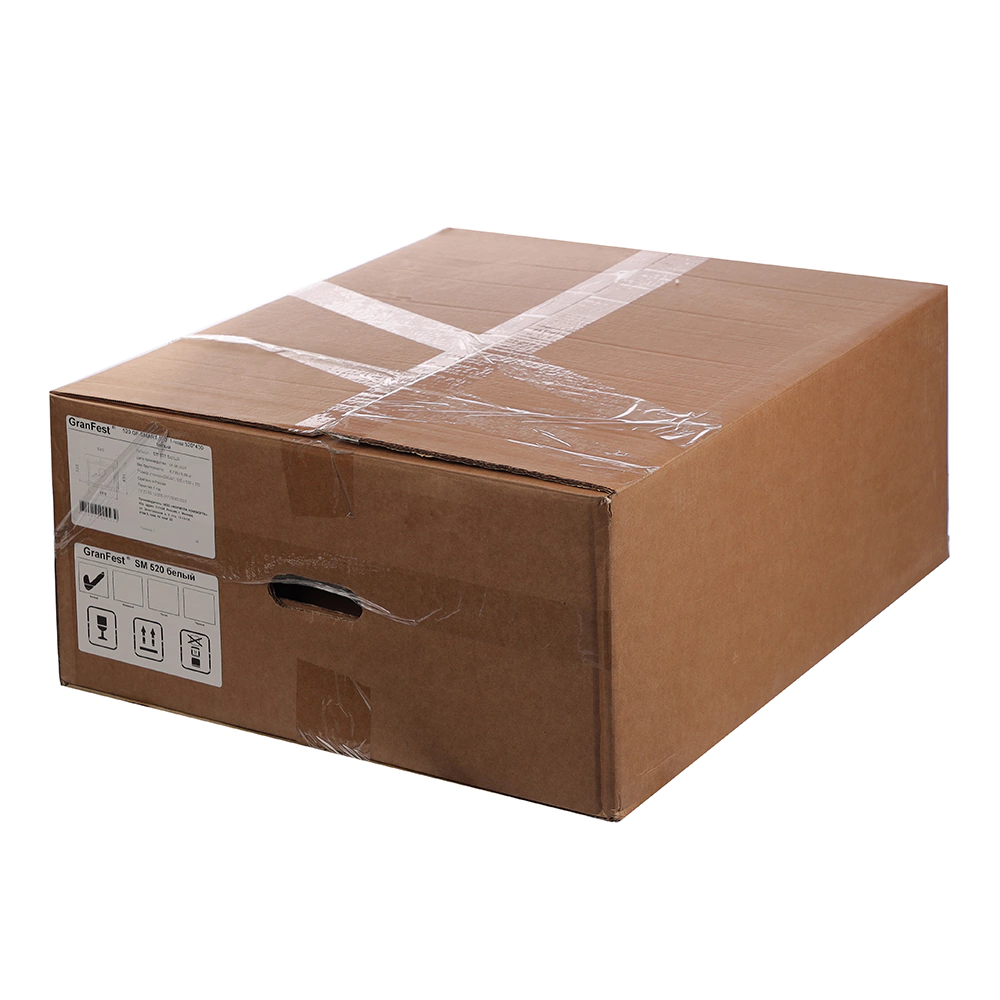 Мойка кухонная из искусственного камня белая 522х430х160 мм GranFest Smart