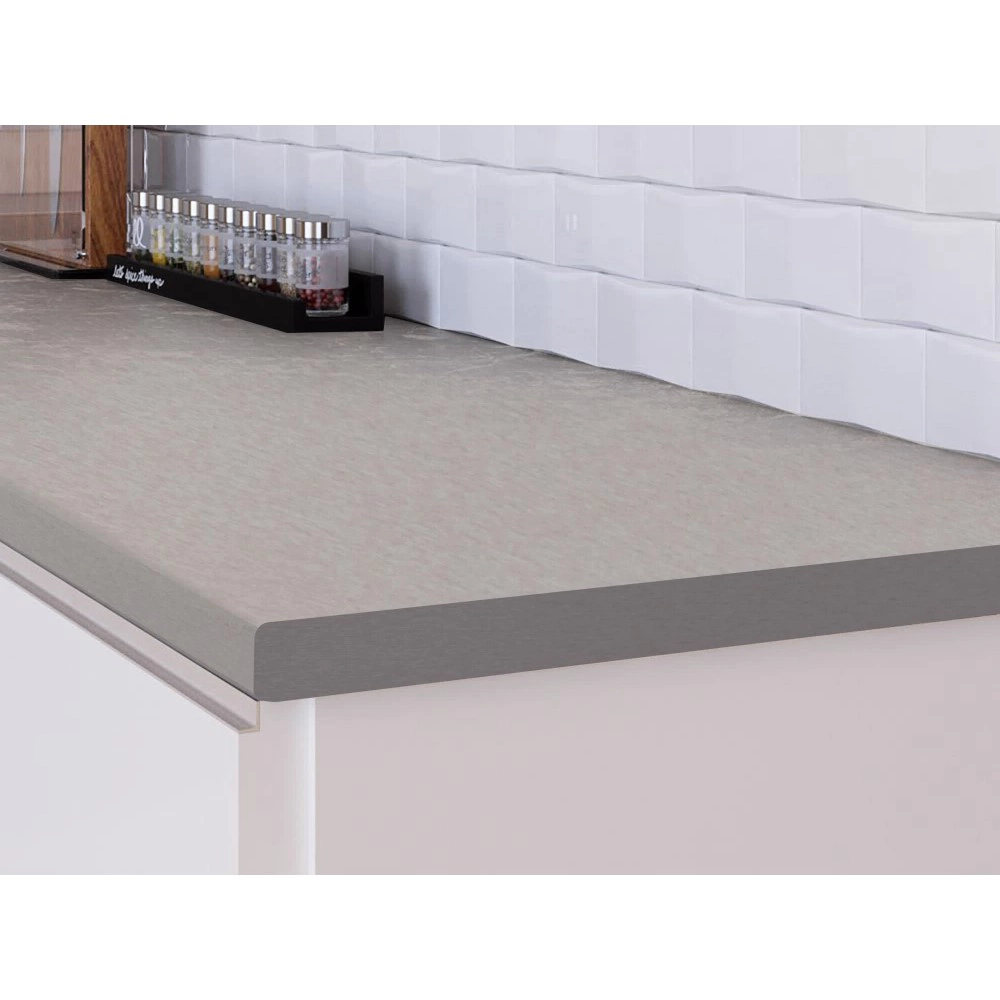 Кромка для столешницы торцевая с клеем CPL 32 мм Платина