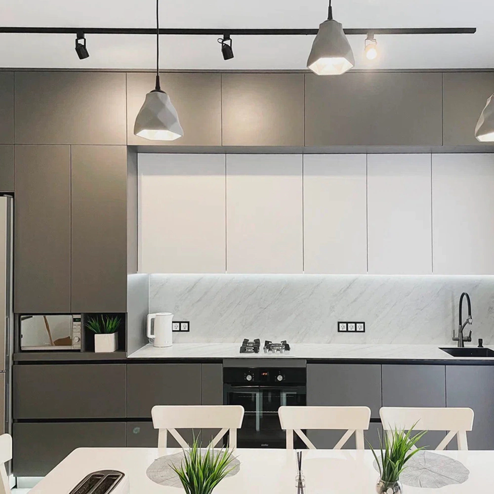 Столешница двусторонняя Белая Аврора/Белая 3050х600х12 мм