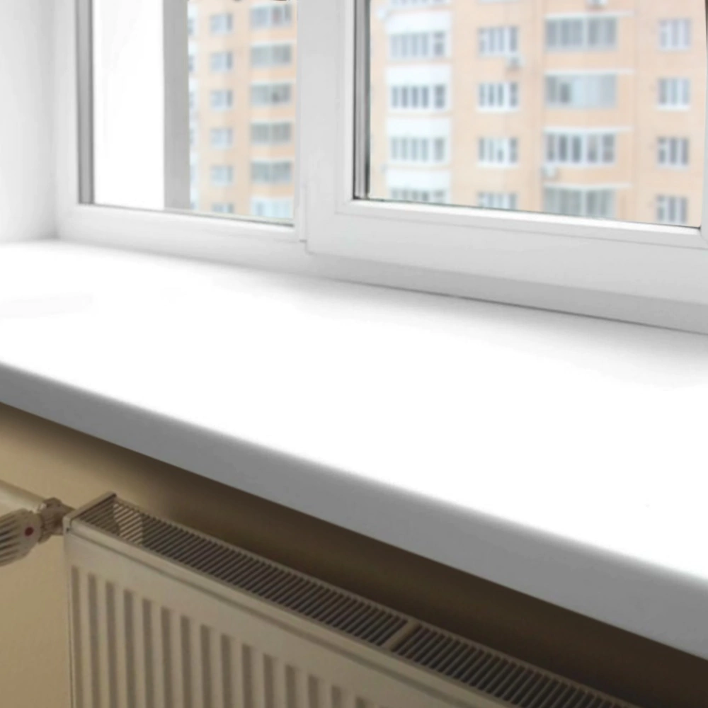 Подоконник ПВХ FINEBER белый 300х1500 мм